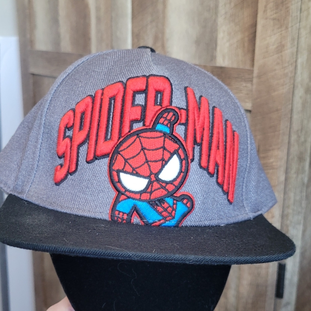 Spider-Man Hat - Gray and Black